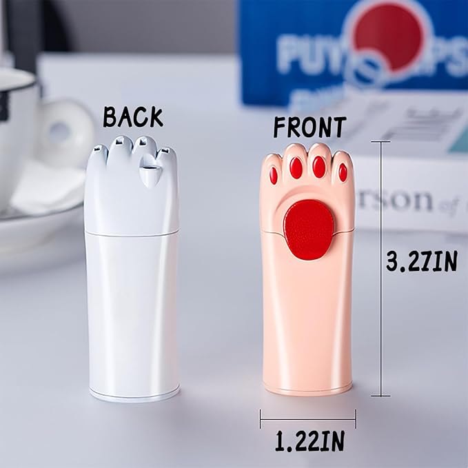 Cat Paw Cute Butane Lighters Refillable, Pretty Aesthetic Novelty Lighter, Unique Gifts for Women Fireplace Candles Camping BBQ (No Butane Fuel) (Pink)