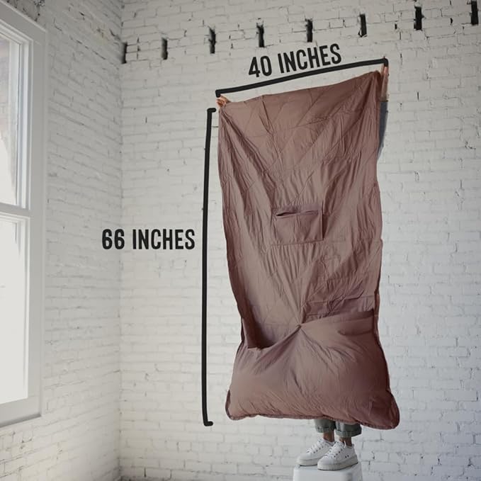 Gravel Layover Blanket | Packable Blanket for Travel, Sporting Events Beach Trips, Concerts, Movie Theaters, Picnics | 66" x 40" (Quartz)