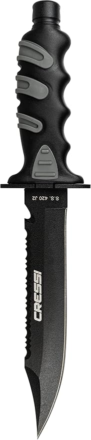 Cressi Giant Knife, Black/Silver