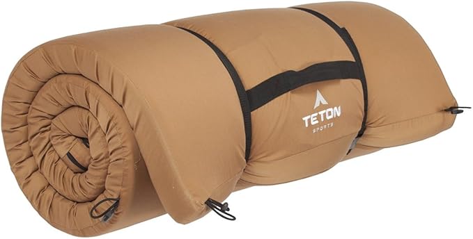 TETON Sports Canvas Camp Pad, Sleeping Pad for Car Camping, Brown