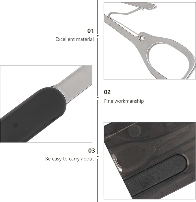 Foldable Multifunctional Tool Card, Survival Cards Wallet Tool Portable Emergency Tools, Camping Combination Tool Kit for Outdoor Hunting Hiking Camping Fishing