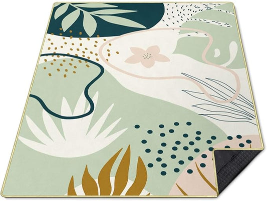 Boho Picnic Blanket Waterproof Foldable Extra Large Picnic Mat Beach Blanket 60"x80" for Camping Beach Hiking Patio Party Outdoor Decor Gifts