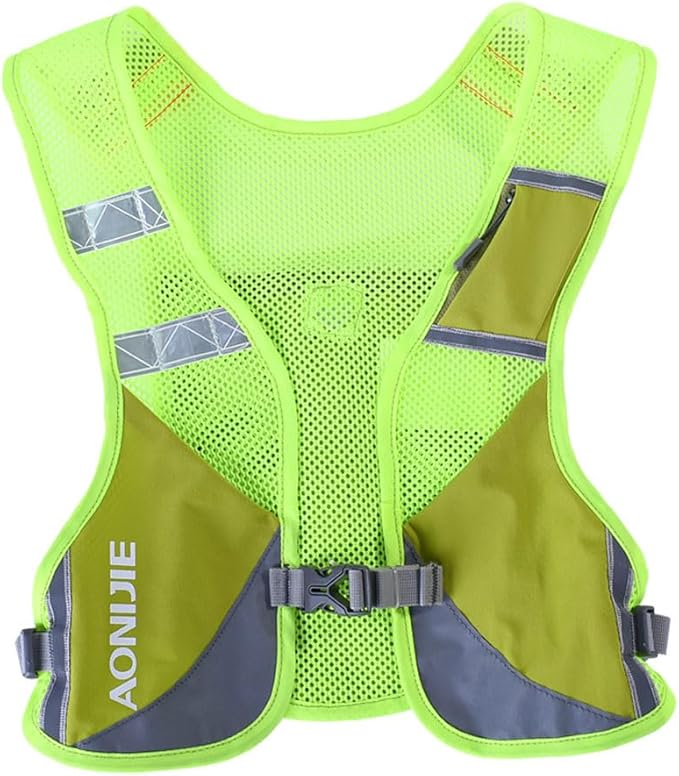 AONIJIE Reflective Running Vest Marathon Running Vest Pack Breathable for Hiking Camping Cycling Race