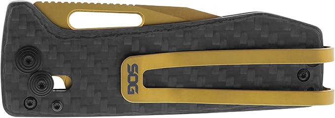 SOG Ultra XR Everyday Carry Slimline Ambidextrous CRYO CPM S35VN Stainless Steel Folding Knives | Titanium Pocket/Money Clip