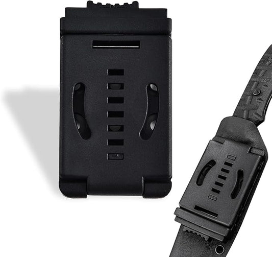 Knife Belt Clip Outdoor Loops Blade Sheath Tool Lock with Mounting Hardware Universal Utility EDC Belt Clip Mag Pouches Sheath Holster Camping DIY Clip Holsters for Carry Tech Lock Sheath