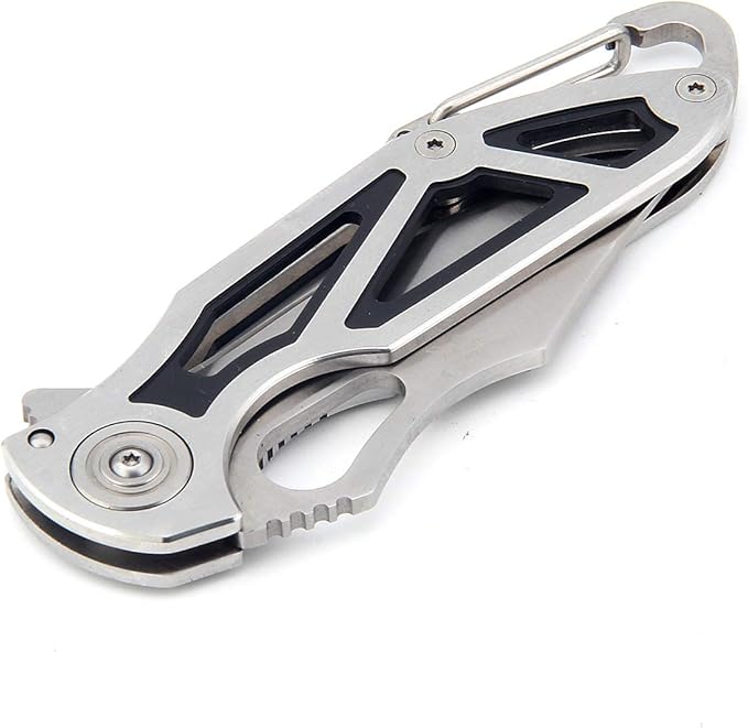 Sanrenmu 7033 Frame Lock Pocket Hunting Folding Knife Stainless Steel Blade Handle (7033LUC-SCH)