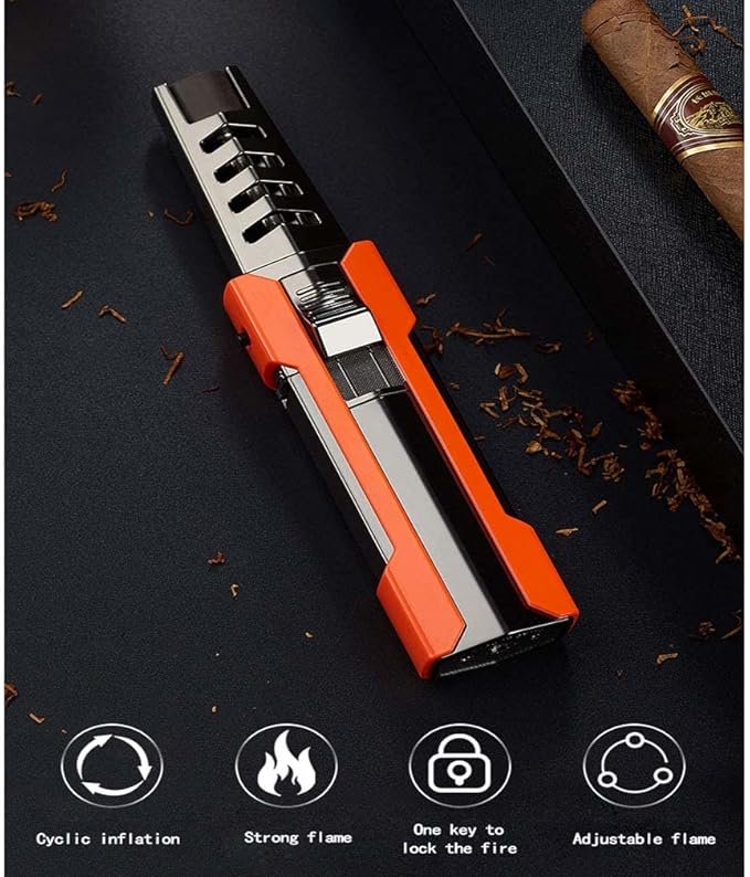 Brite Fire Torch Lighter, Bright Fire Torch Lighter, Solar Beam Torch - The Hottest Torch on Earth, Waterproof and Windproof for Kitchen,Camping Grill,Outdoor, Mens Gifts (Without Gas)