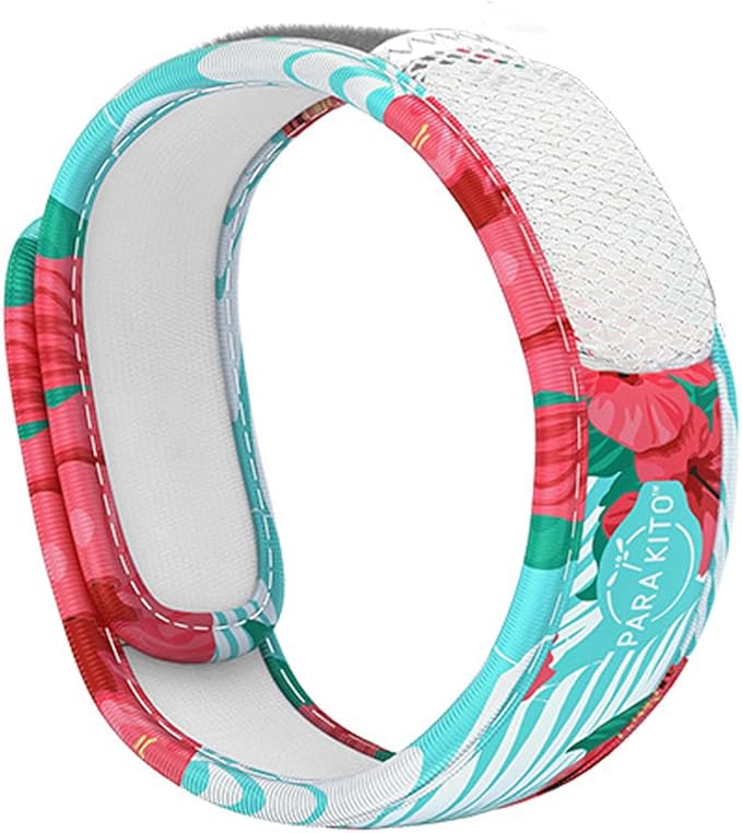 PARA'KITO Mosquito Insect & Bug Protection Wristband - Mosquito Stickers & Bug Spray Alternative - Summer Essentials, Beach Accessories, Hiking & Camping Essentials - Natural Essential Oils (Paradise)