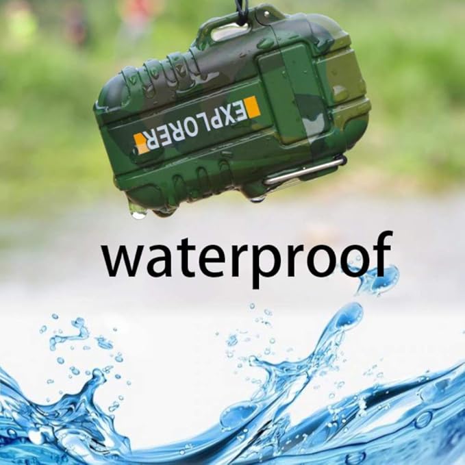 Dual Arc Plasma Electric Rechargeable Flameless Lighter Waterproof Windproof for Camping, Hiking, Skiing, Outdoor Adventure (Camouflage)