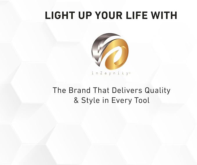 Pen Torch Lighter - Refillable Single Flame Butane Torch Lighter for Candle, & Cooking w/Adjustable Flame & Ignition Lock - Luxurious Handheld Camping Lighter & Gift Box by inZaynity - White & Gold