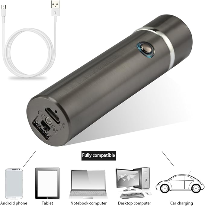 Electric Candle Lighter - XL Dual Arc Plasma Beam Lighter - Rechargeable Windproof Flameless Electronic Plasma Torch Lighter