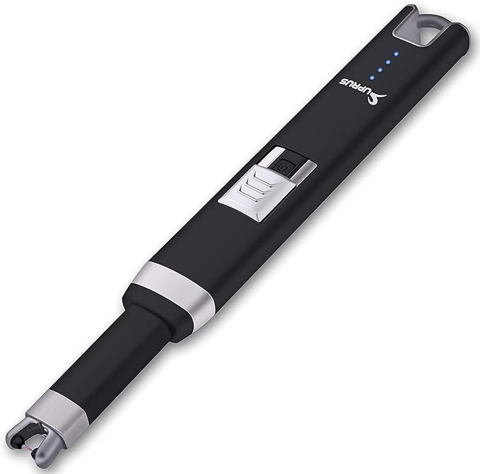 SUPRUS Candle Lighter Electric Rechargeable Arc Lighter with LED Battery Display Perfect for Candle Gas Stove Camping BBQ Party Gift Box