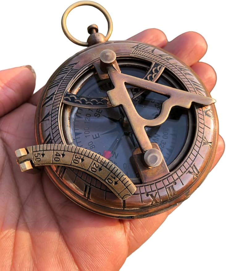 Personalized Compass, to My Dad, Gift from Son to Dad, Daughter to Father Compass, Birthday for Him Customized Working Brass Compass (to My Dad)