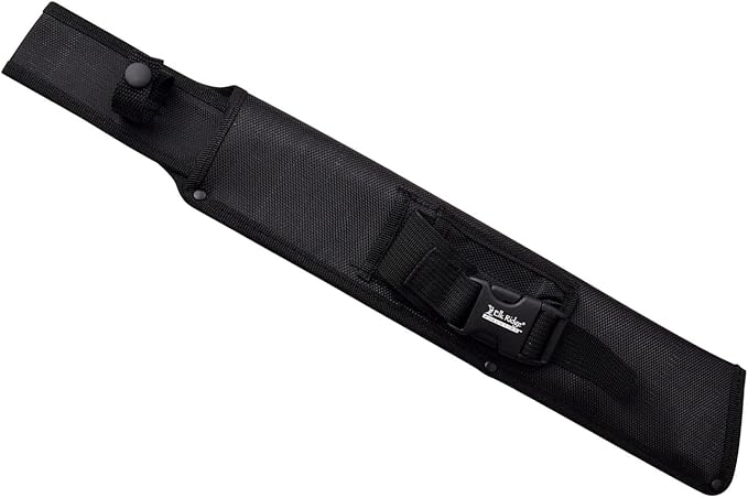 Elk Ridge - Outdoors Fixed Blade Machete, 14.75-in Overall, 9-in Stainless Steel Blade, Micarta Handle, Full Tang Construction, Nylon Sheath - Hunting, Camping, Survival - ERE-MHT001M-BK