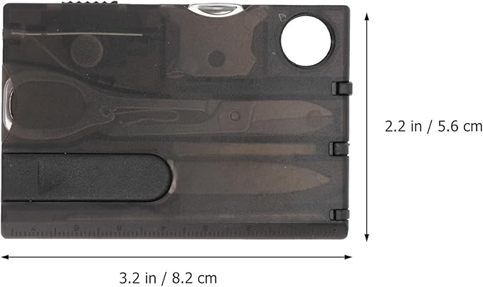 Foldable Multifunctional Tool Card, Survival Cards Wallet Tool Portable Emergency Tools, Camping Combination Tool Kit for Outdoor Hunting Hiking Camping Fishing