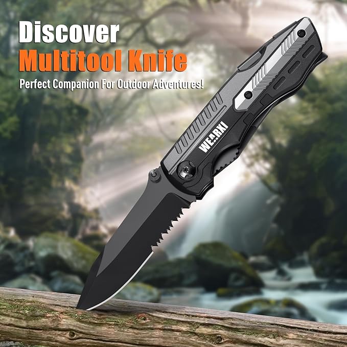 WEARXI Gifts for Men, Multitool Pocket Knife, Stocking Stuffers for Men, Mens Gifts for Christmas, Mens Stocking Stuffers for Adults, Gifts for Men Who Have Everything, Cool Gadgets for Men Dad Gifts