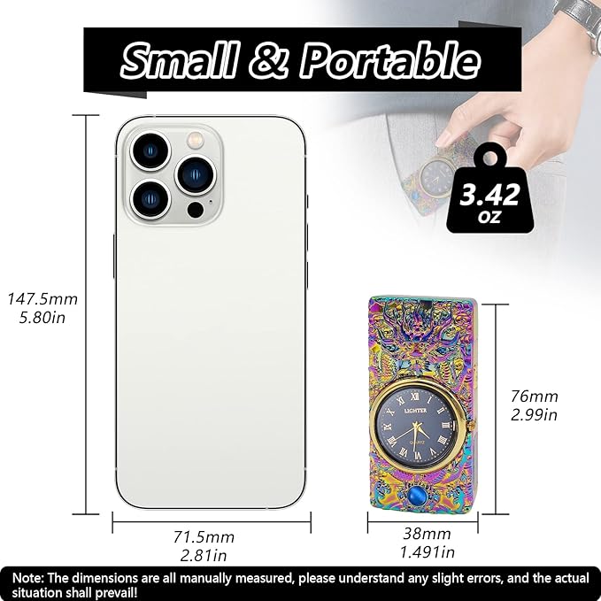 Electric Lighters Rechargeable Flameless Windproof Plasma Dragon Lighter with Battery Indicator,Lighters for Candles(Magic)
