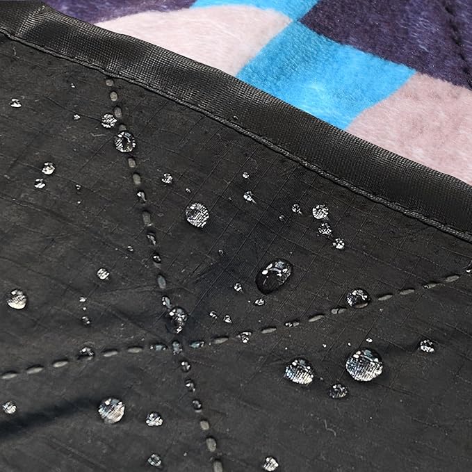 HORIMOTE HOME Outdoor Waterproof Camping Blanket, Extra Thick Flannel Fleece Warm for Cold Weather, Windproof Aztec Blankets Foldable for Stadium Picnic Dog Pet Car(Dakota)
