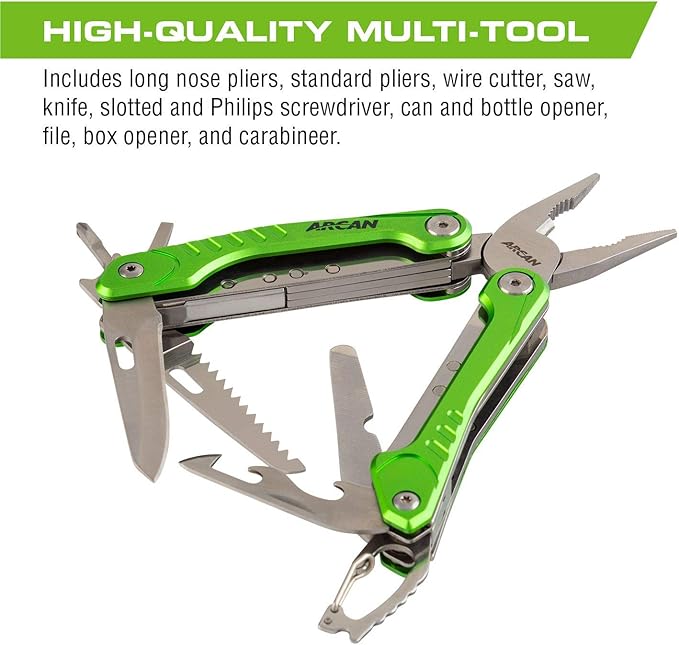 Arcan 12 in 1 Multitool with Nylon Sheath