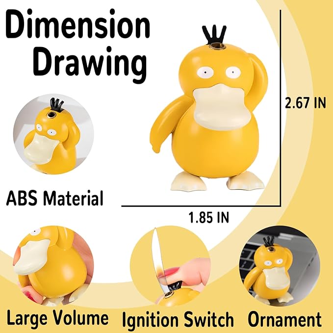 Cute Cartoon Animal Lighter Butane Refill, Pretty Aesthetic, Unique for Women Candles Gifts Camping BBQ (No Butane Fule) (11#)