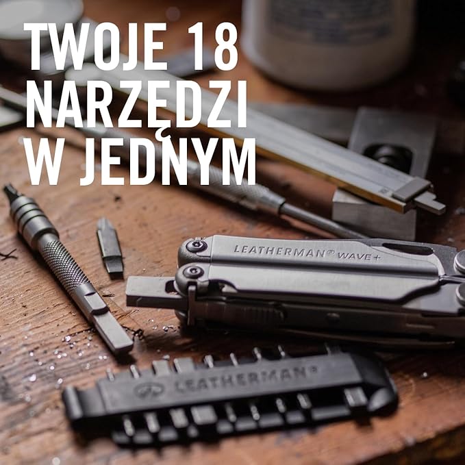 Leatherman Wave Plus - The multi-tool for any task, 18 multipurpose tools with lockable blades for camping, DIY and outdoor adventures made in the USA in black with Molle holster