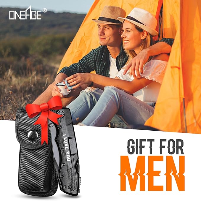 Gifts for Boyfriend Him Husband Dad Men,Multitool Knife I LOVE YOU,Valentines Day Unique Gifts,Anniversary Cool Gifts for Husband,Fathers Day Birthday Gifts,Christmas Stocking Stuffers,Gadget Gifts