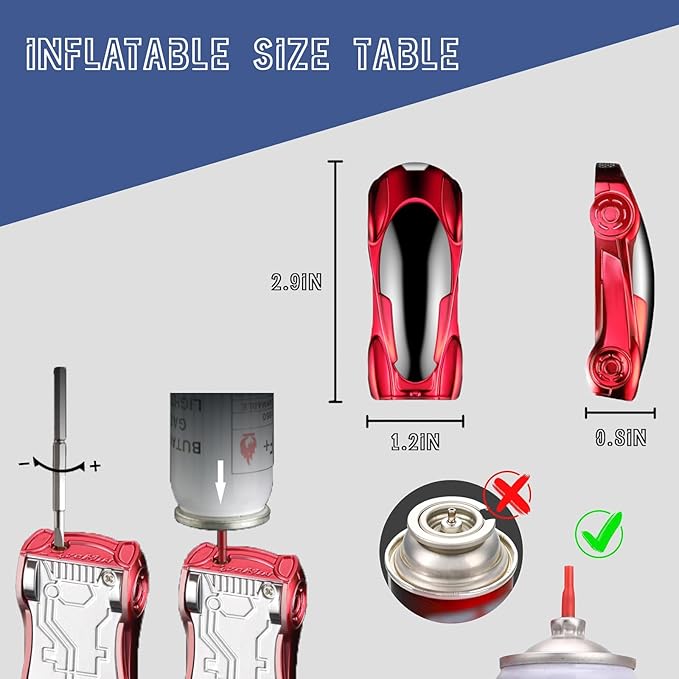 Funny Mini Car Lighter, Refillable Torch Lighter, Unique Gifts for Men Candle Lighter Camping Hiking Accessories Gear(No Butane Fuel) (#11)