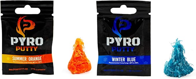Phone Skope Pyro Putty Fire Starter Single Use 20 or 50 ct Foil Packs | for One Use & Avoids The Sticky Mess | Tear, Separate, Ignite