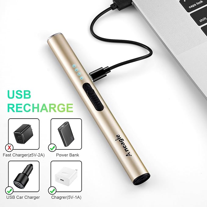 Electric Candle Lighter Upgraded USB Type-C Rechargeable Candle Lighter Windproof Flameless Plasma and LED Battery Display Arc Safety Candle Lighter for Candle Grill Camping