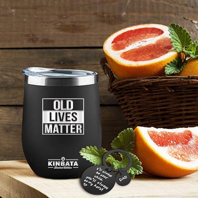 Birthday Gifts for Dad-Fathers Day Best Gifts for Dad from Daughter,Wife,son Gifts for Men Who Wants Nothing Best Presents for Dad 12OZ Black Old