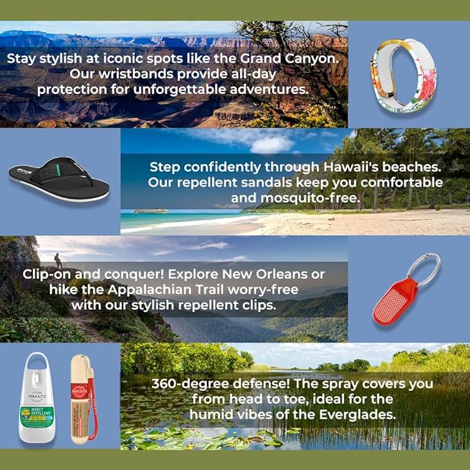 PARA'KITO Mosquito Insect & Bug Protection Wristband - Mosquito Stickers, Bug Spray Alternative Essentials for Beach, Camping, Desert Hiking, Christmas Bonfires - Natural Essential Oils (Parrot)