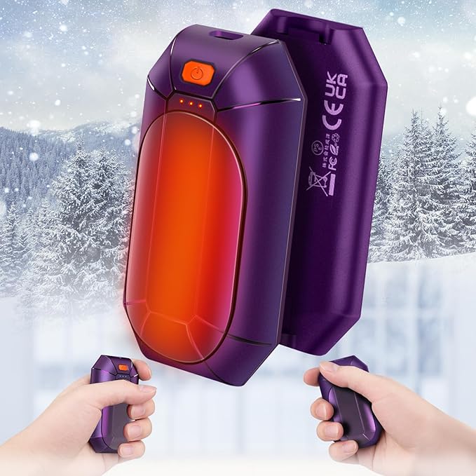 2 Pack πππ§π πππ«π¦ππ«π¬ Rechargeable,Portable Electric Hand Warmers Reusable,USB Handwarmers,Outdoor/Indoor/Working/Studying/Camping/Hunting/Golf/Pain Relief/Game/Warm Gifts for Men Women Kids