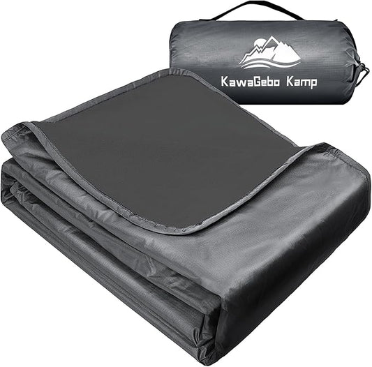 Fleece Waterproof Outdoor Blanket, Windproof Stadium Blanket for Camping, Picnics, and Sports Stay Dry and Comfortable 80"x58"
