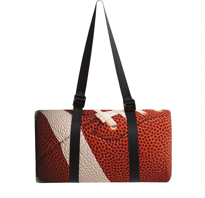 Outdoor Picnic Blanket Portable Ultrasonic Waterproof Picnic Mat Football Printed Camping Beach Mat for Sand and Wet Grass Hiking (Football L)