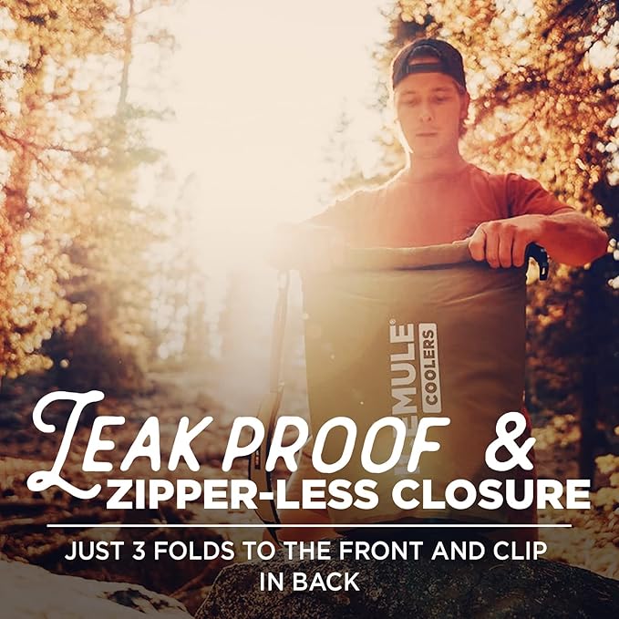 ICEMULE Classic Collapsible Sling Strap Cooler Hands Free, 100% Waterproof, Floats, 24+ Hours Cooling, Soft Sided Cooler for the Beach, Concerts, Traveling, RV-ing, Hiking, Kayaking, Camping & Fishing