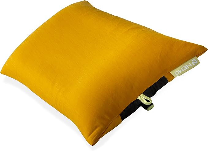 NEMO Fillo Elite Ultralight Pillow|Inflatable Backpacking Pillow for Travel, Backpacking, and Camping, Mango/Citron