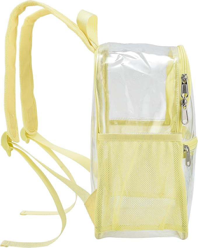 USPECLARE Clear Backpack for Stadium Approved 12×6×12, Water proof Clear Bag for Stadium Events and Concert Work Sport Event