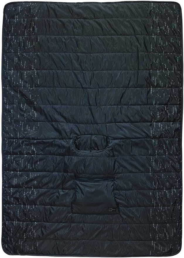 Therm-a-Rest Honcho Poncho Wearable Hoodie Blanket, Black Forest Print