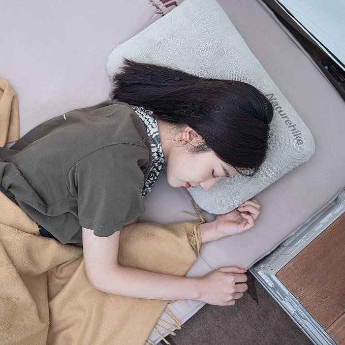 Naturehike Camping Pillow Protectors Cover Case, 20×14in, Soft Touch, Skin-Friendly, Removable, Machine Washable, Fade Resistant, Durable (Grey)