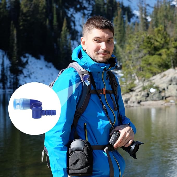 Bite Valve Replacement for Camelbak, Mouthpiece Replacement for Camelbak Hydration Pack Valve Replacement Parts for Camelbak & Osprey Hydration Bladder (Blue)