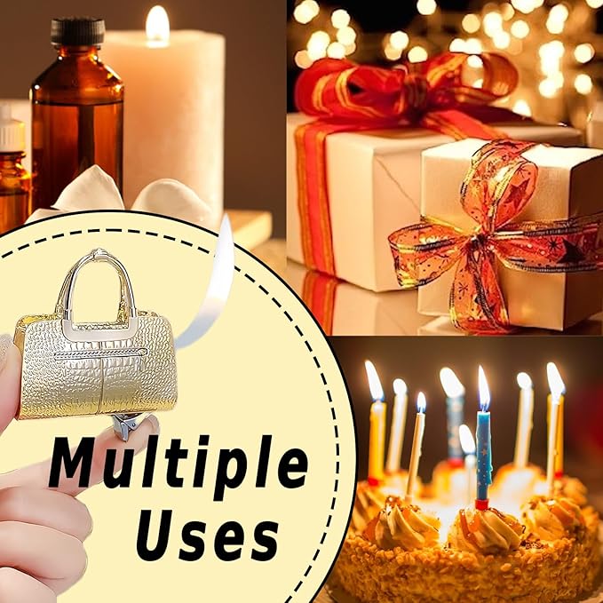 Cute Pretty Lighter Butane, Soft Flame Lighter Fashion Nice Lighter, Unique for Women Candles Gift Camping BBQ (No Butane Fule) (06#)