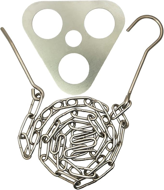 Camping Tripod for Ccooking,A Set Campfire Tripod,Made of Stainless Steel,Will Be Essential Camp Gear When You Cook or Grill Outdoors(Silver)