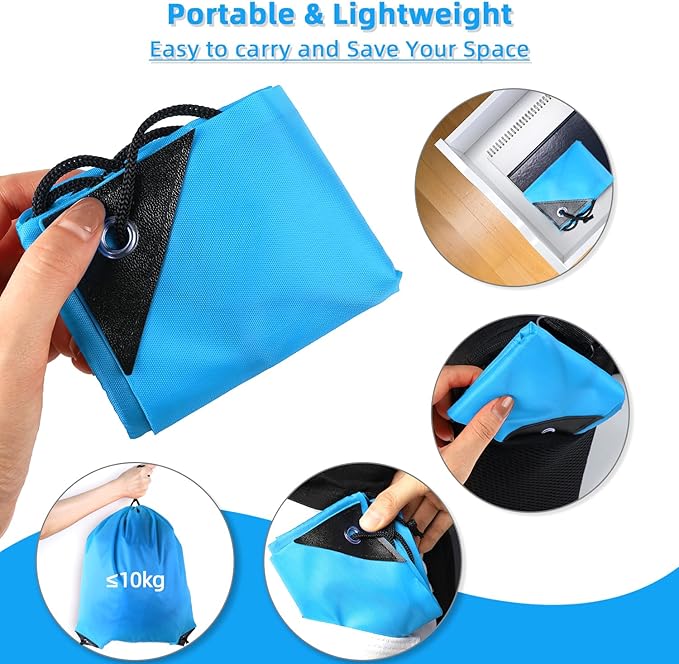 GoodtoU Drawstring Bags, Drawstring Backpack Bulk Nylon Backpack Draw String Back Bag Cinch Sack Drawstring Gym Bag String Backpack for Sport, Traveling, Team (40Pcs, Sky Blue)