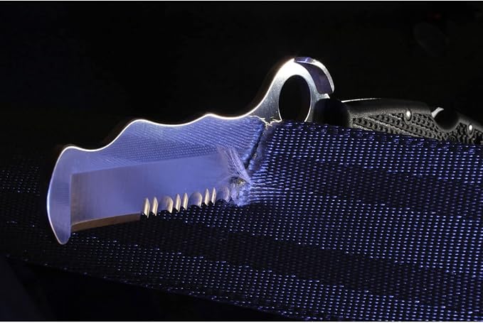 Spyderco Rescue Lightweight Knife with 3.12" VG-10 Steel Blade and Black FRN Handle - SpyderEdge - C45SBK