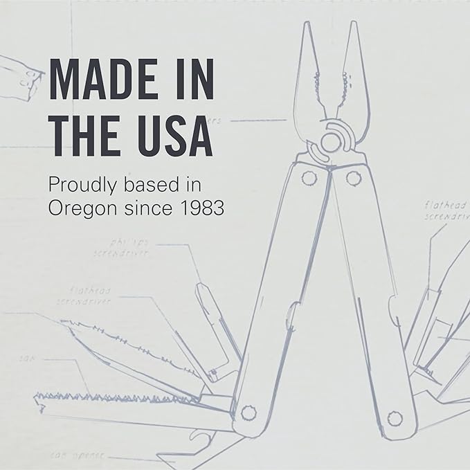 LEATHERMAN, Signal, 19-in-1 Multi-tool for Outdoors, Camping, Hiking, Fishing, Survival, Durable & Lightweight EDC, Made in the USA, Aqua/Silver with Nylon Sheath