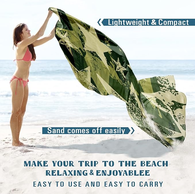 Beach Blanket Sandproof Waterproof 78''×81''1-5 Adults Oversized,Compact Lightweight Durable Beach Mat for Travel Camping Hiking Picnic Blanket