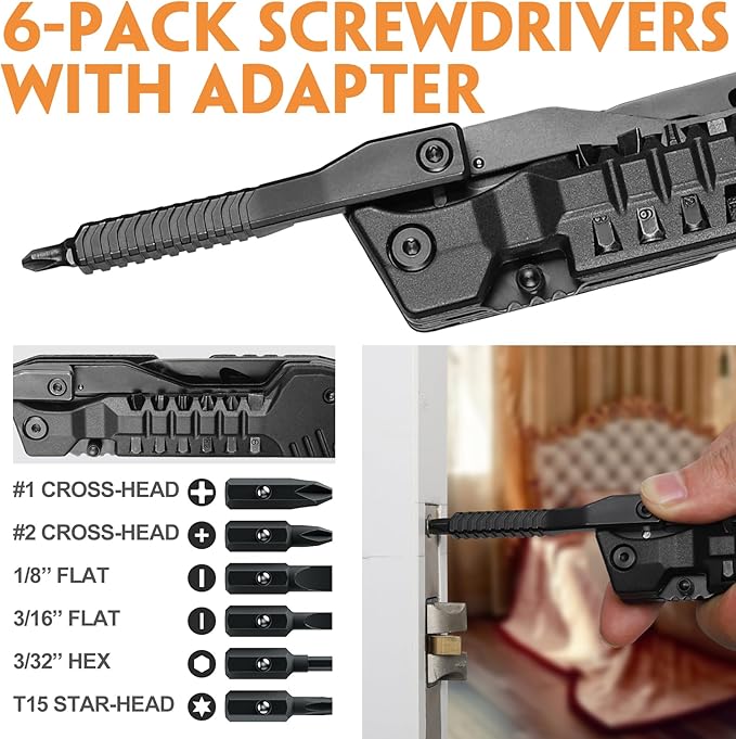 Pocket Knife 22 in 1 Multitool - Pocket Knife for Men, Gifts for Men Dad Husband, Multitool for Men - Christmas Birthday Gifts for Men, Stocking Stuffers for Men - Gift Idea for Camping, Outdoor