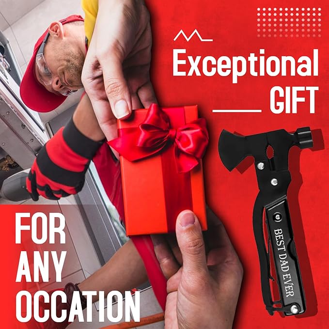 Multitool Camping Hammer For Dad, Multitool Hammer For Dad, Gifts For Father's Day: World's Coolest Dad