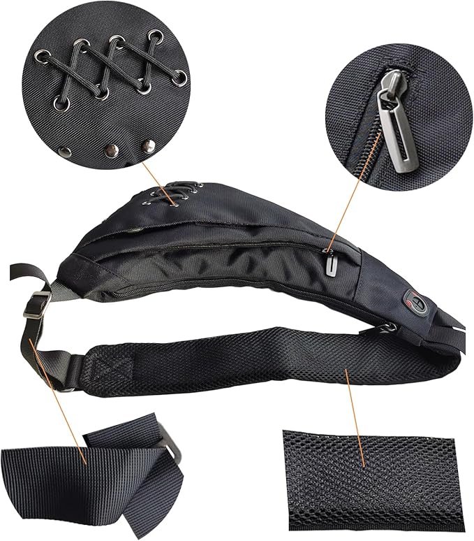 Nylon Sling Chest Bag Daypack Bicycle Travel Gym Backpack