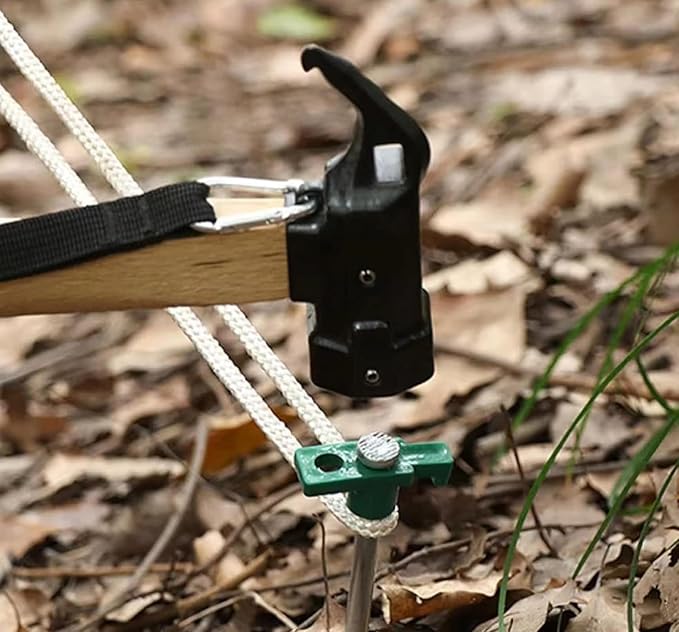 Cheardia 10 Pack Tent Stakes Heavy Duty, 10.25 Inch Yard Stakes Non-Rust Metal Tent Pegs Ground Stakes Tent Spikes for Decorations Camping Patio, Garden, Canopies, Grassland, Outdoor, Green